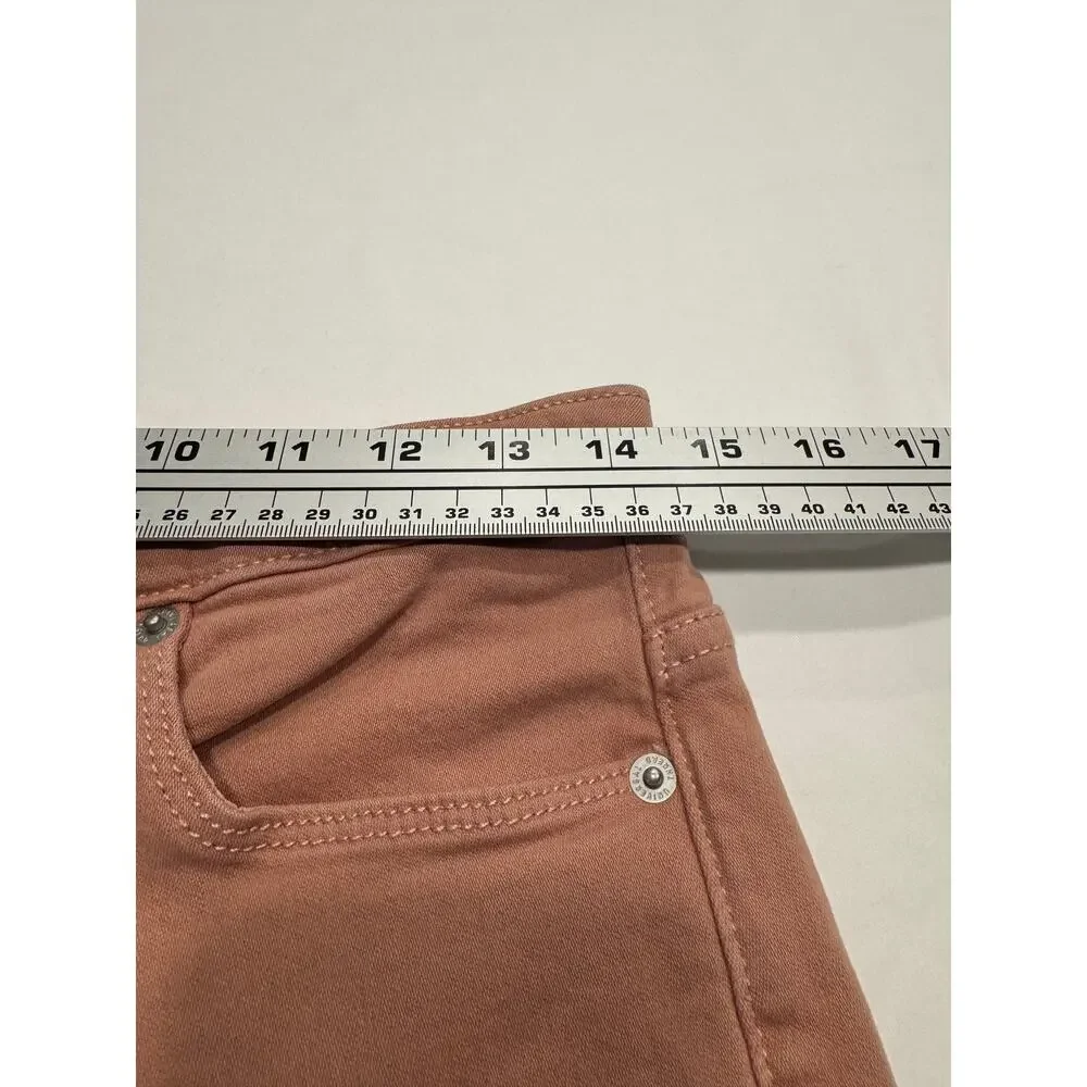 Universal Thread Womens High Rise Skinny Crop Jeans 6/28 Rose Pink Retro Stretch